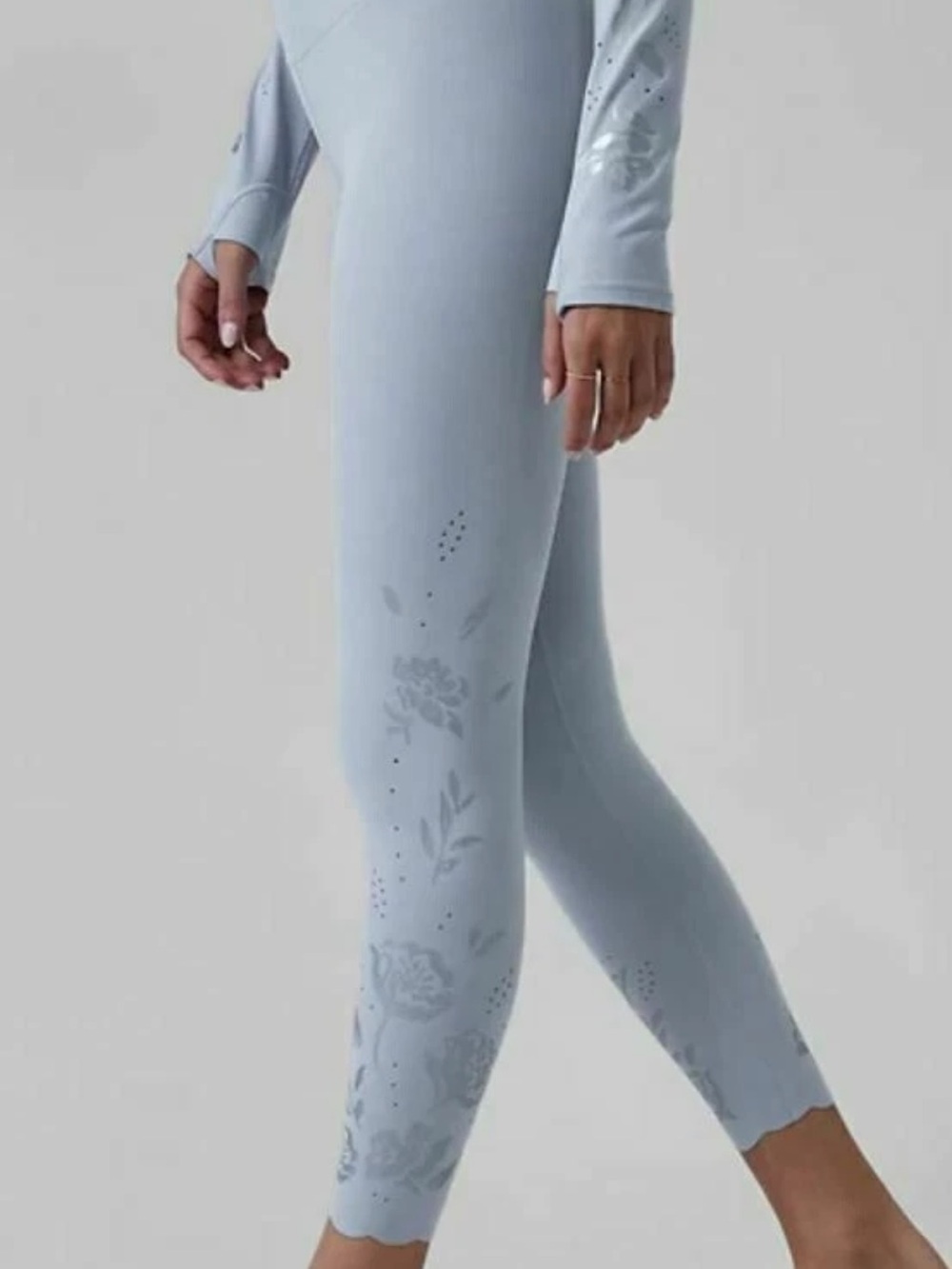 Athleta Elation Eyelet 7/8 Tight